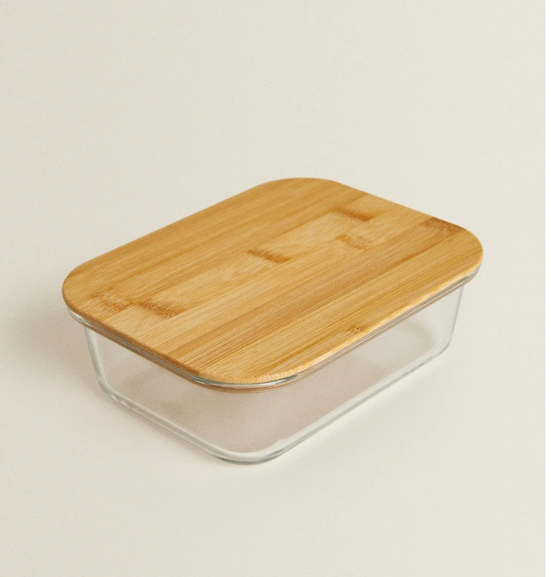 Rectangular glass microwave oven can use large capacity lunch box  closet organizer 3