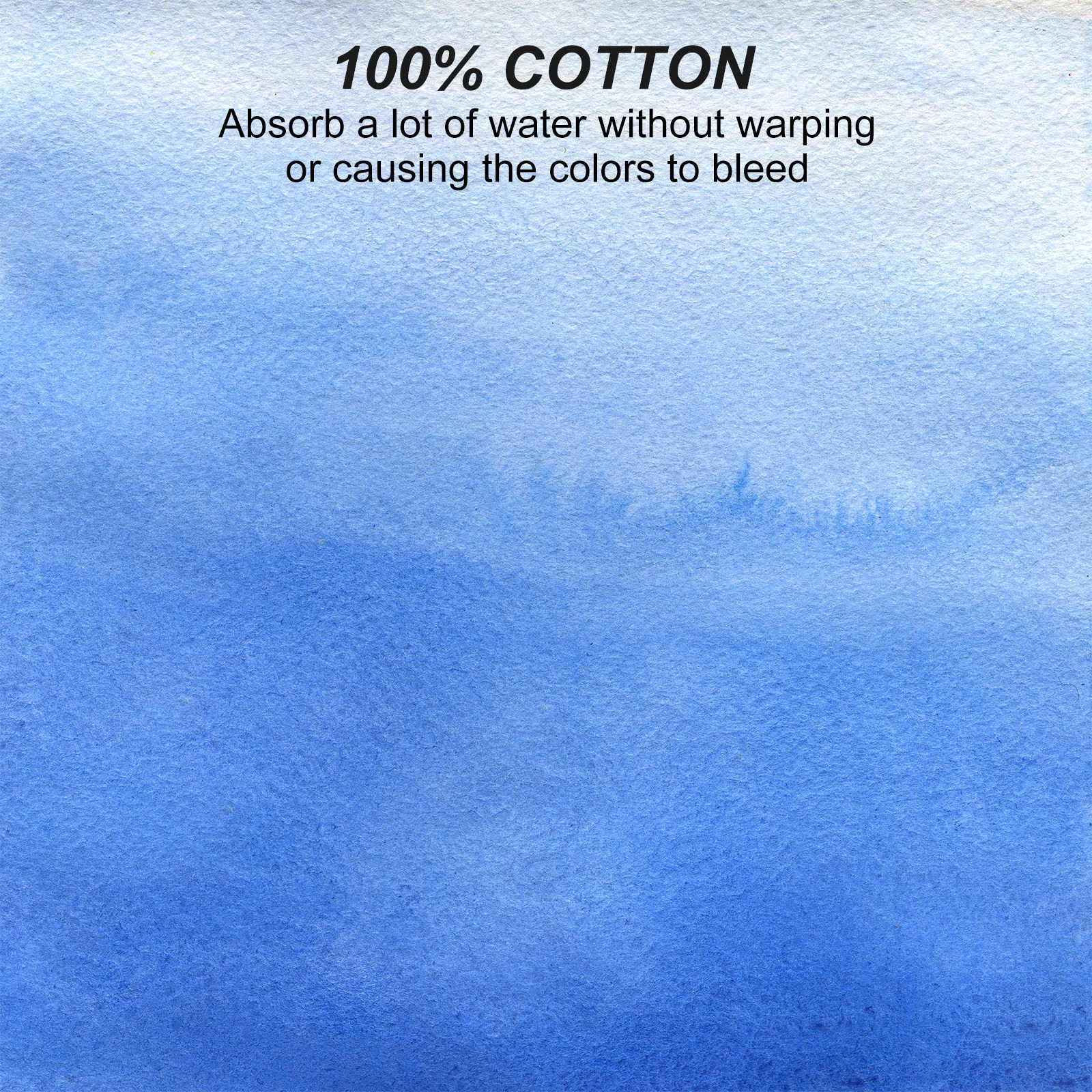 Watercolor Paper 24Sheet 300gsm 100% Cotton Pulp Fine/Medium Coarse Texture Blank Card Acid-Free watercolor paper