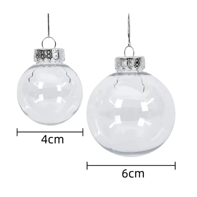 Wholesale Bulk 8cm Clear Plastic Balls Clear Ornament Christmas Ball Plastic - Image 2