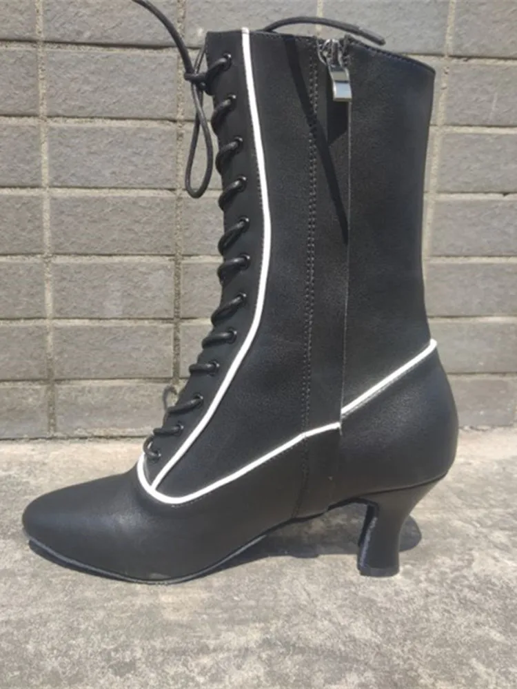 Practice DIY Latin Dance Boots Ladies Salsa Tango Dance Shoes Indoor Sports Shoes Professional Ballroom Party