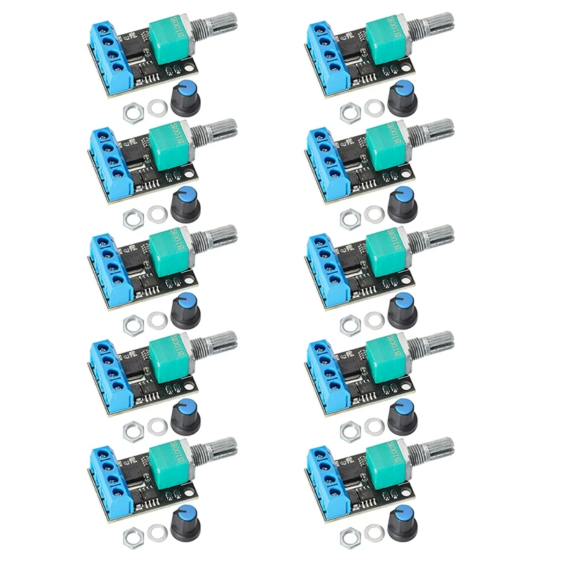 10 Pcs PWM DC Motor Speed Controller 5V 16V12V Speed Control Switch 10A 10 pcs pwm dc motor speed controller 5v 16v12v speed control switch 10a