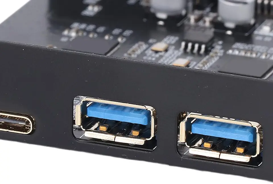 PCIe Naar usb 3.2-kaart, 2 Type-C en 3 Type-A, 19-pins, 20 Gbps, PCI Express -uitbreidingskaart voor Desktop-pc PCIe Naar usb 3.2-kaart, 2 Type-C en 3 Type-A, 19-pins, 20 Gbps, PCI Express -uitbreidingskaart voor Desktop-pc