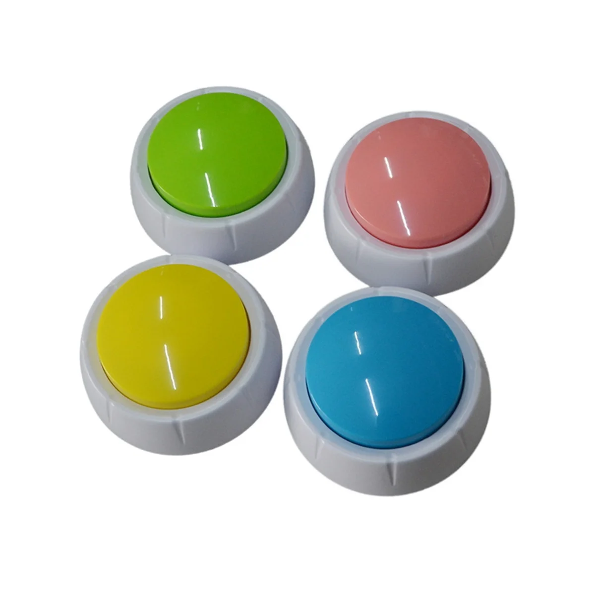 WOTT Squeeze Sound Box Music Box Recordable Voice Sound Button Party Supplies Communication Buttons Buzzer Sounding Pink