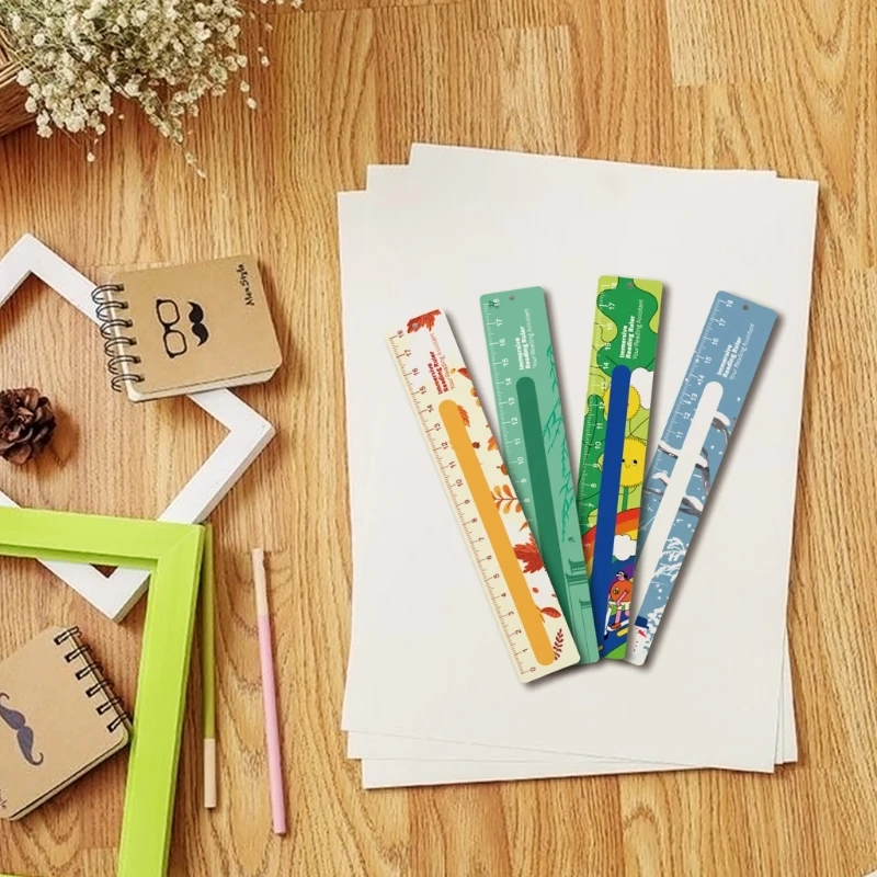 Bookmarks Stationery Supplies 1 Pack Strips for Kids Dyslexia Tools Reading Rulers Bookmarks for Kids Highlighter Reading Trackers