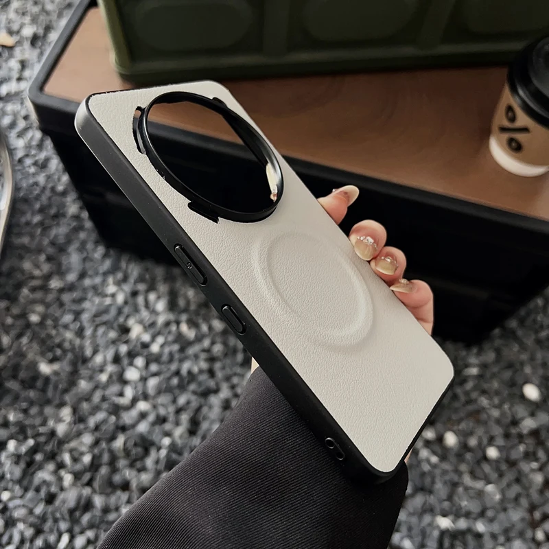 Magnetic PU Leather Ultra-Thin Anti-Slip Phone Case