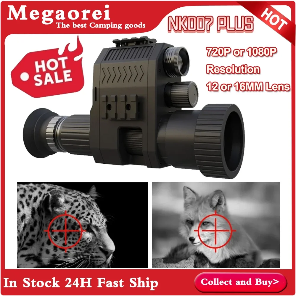 

Megaorei NK007 Plus Wildlife Trap Hunting Infrared Laser IR Night Vision Scope Outdoor Cameras 720P or 1080P Resolution Optional