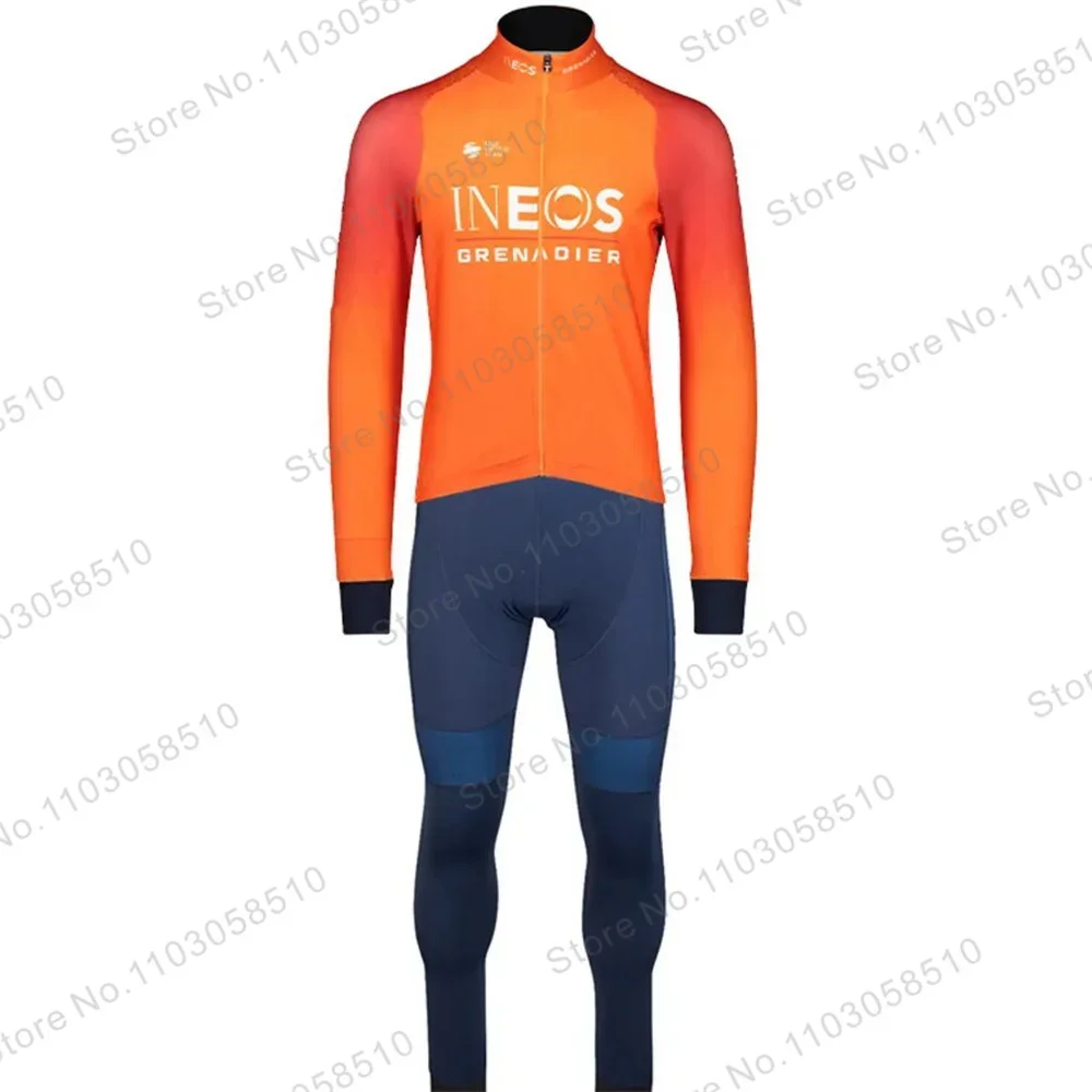 Bicicleta Team Cycling Jersey Set Autumn Long Sleeve Ropa Ciclismo Men Bicycle Clothing Suit MTB Jersey Road Bike Maillot