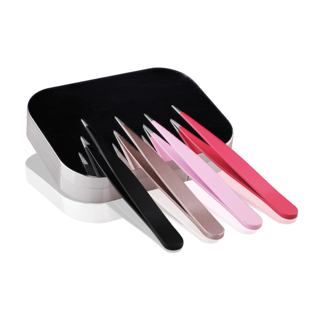 Eyebrow Tweezer Sharp Eyebrow Clip Stainless Steel Eye Brow Clips Professional Cosmetic Beauty Makeup Tool TSLM2 3