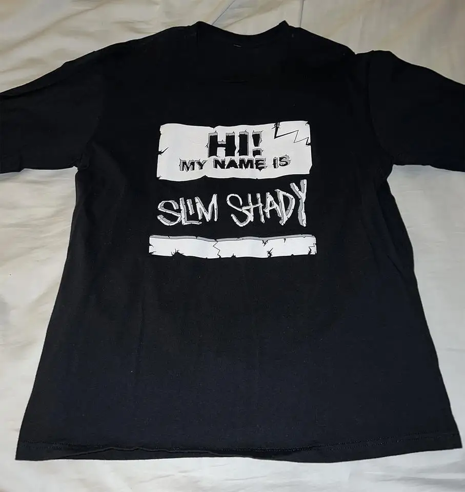 

Unisex Eminem Black Cotton Unisex TShirt Short Sleeve