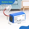 For Original Xiaomi Replacement Battery H18650CH-4S1P For XIOMI MIJIA Mi Robot Vacuum-Mop Essential G1 MJSTG1, SKV4136GL 2600mAh 5