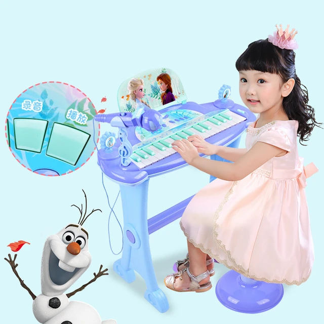 Piano jogo de música órgão eletrônico crianças instrumento presente do bebê  padrão dos desenhos animados cedo brinquedos educativos para crianças  meninas menino - AliExpress