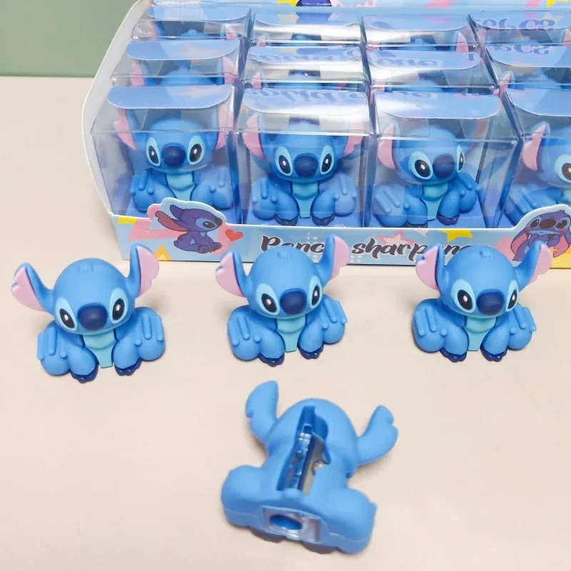 Disney Stitch Pencil Sharpener Stationery Anime Lilo & Stitch Single Hole Pencil Sharpener Student School Supplies Prizes