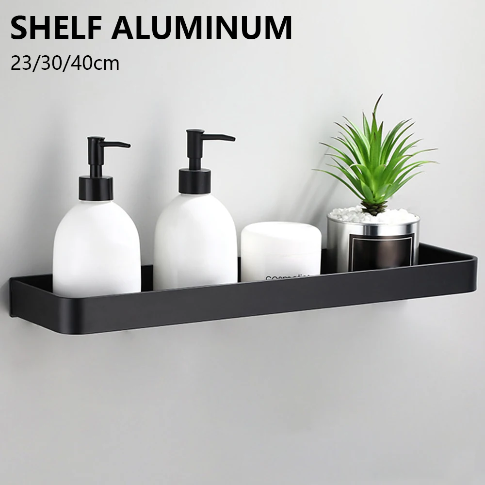 2 Pack Shower Caddy,Bathroom Shelf Organiser Wall Mounted Shower Storage Rack 40cm Space Saving Shelf Bathroom Accessorie