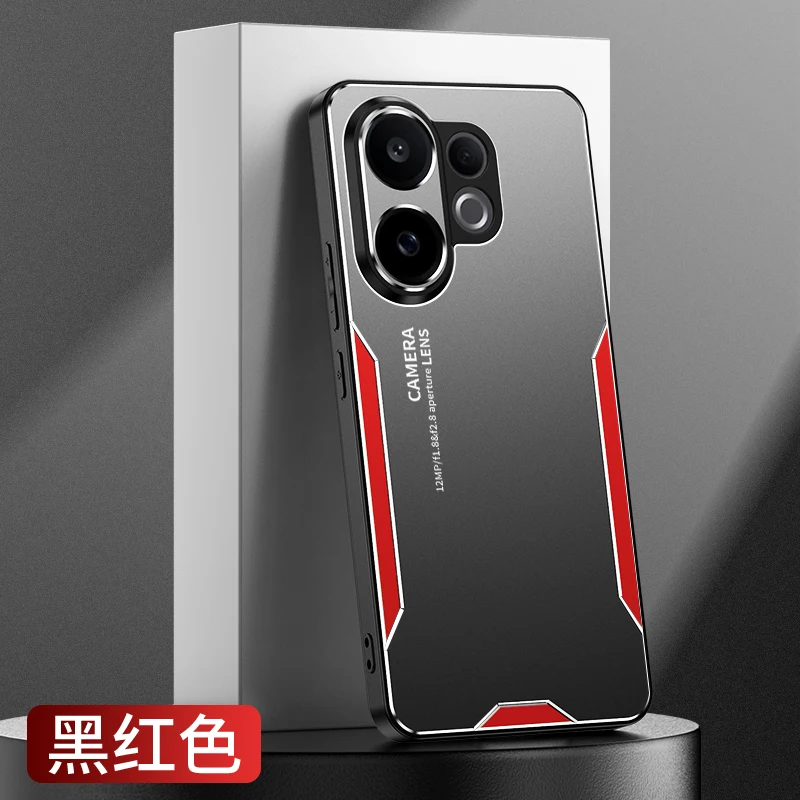 Luxury Metal Matte Camera Protection Phone Case - Shockproof and Anti-fall Hard Back Cover