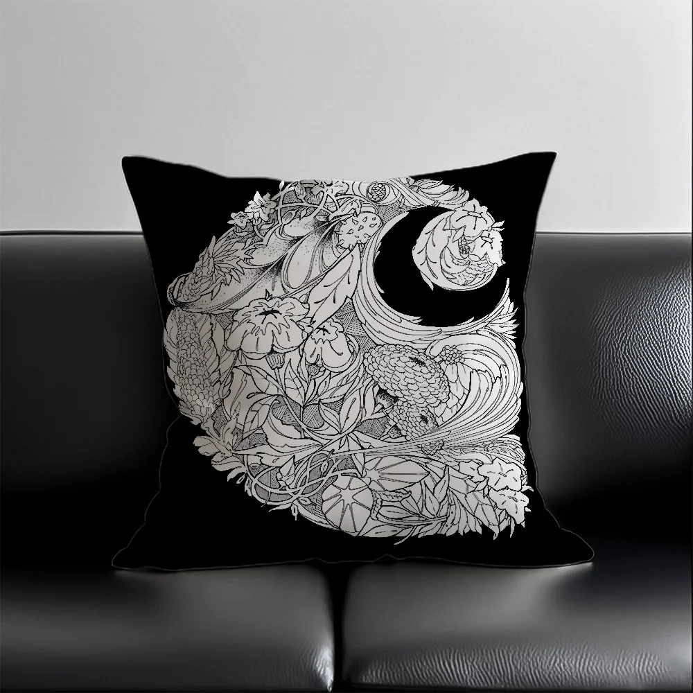 الأزياء C-Carhartt شعار كيس وسادة مكافحة الغبار المخدة غير مرئية سستة حريري قصير أفخم غطاء وسادة أريكة