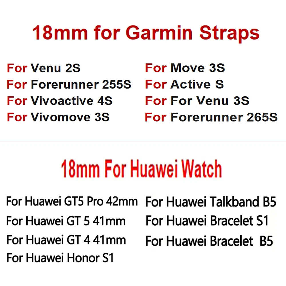 Luxury Leather Watch Band - Elegant 18mm Strap