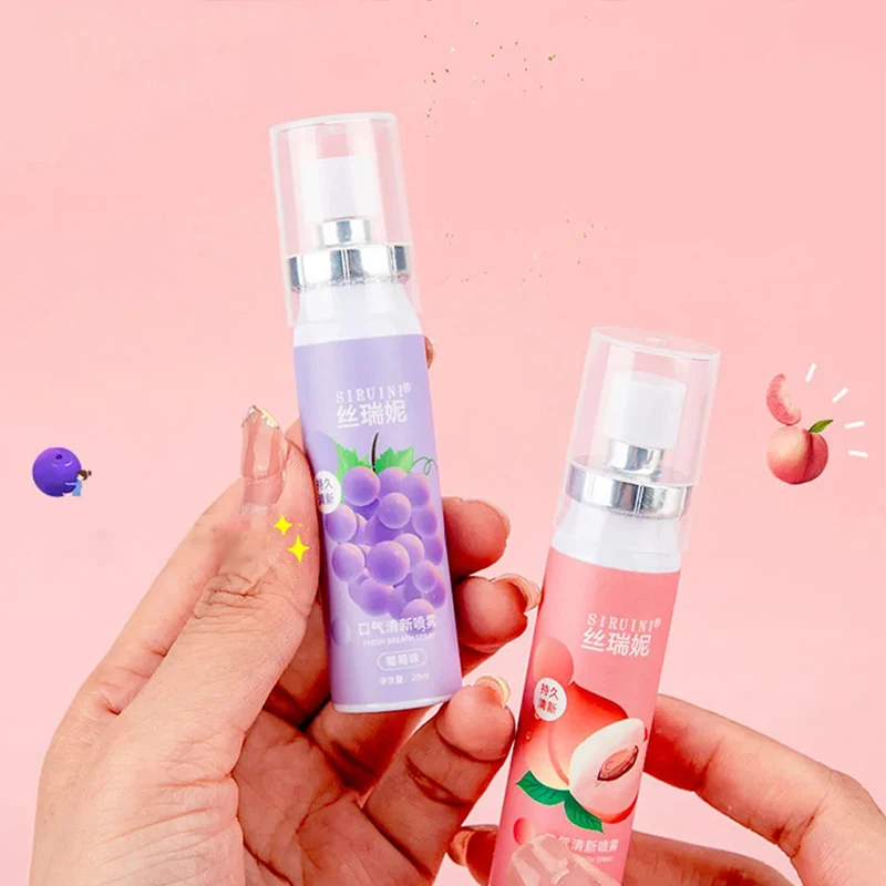 20ml Long lasting Mouth Freshener Spray Fruity Oral Spray Remove Bad Breath Portable Breath Fresh Refreshing Oral Care mouth freshener spray