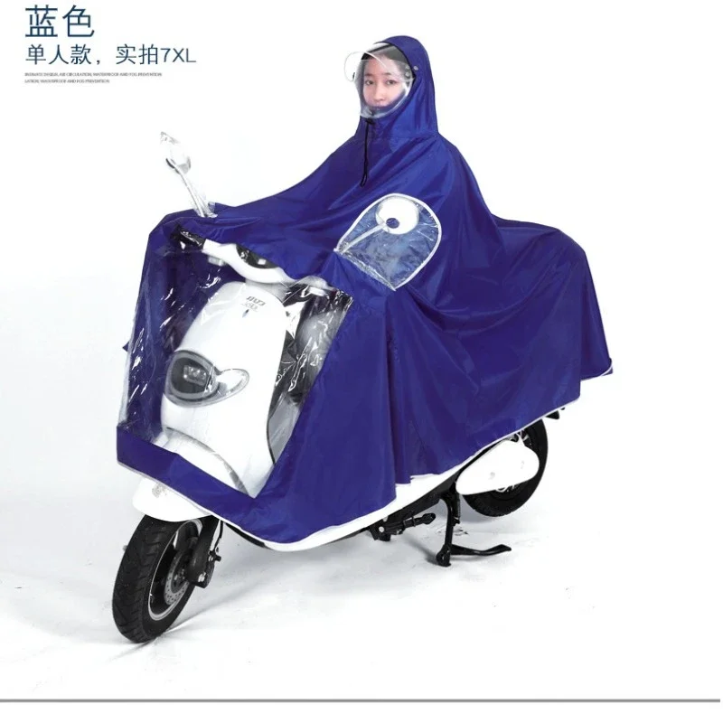 Motorcycle Raincoat Rain Poncho Adult Thickened Full Body For Motorcycle Rider Electric Car