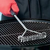 Barbecue Grill BBQ Brush Clean Tool Grill Accessories Stainless Steel Bristles Non-stick Cleaning Brushes Barbecue Accessories 1