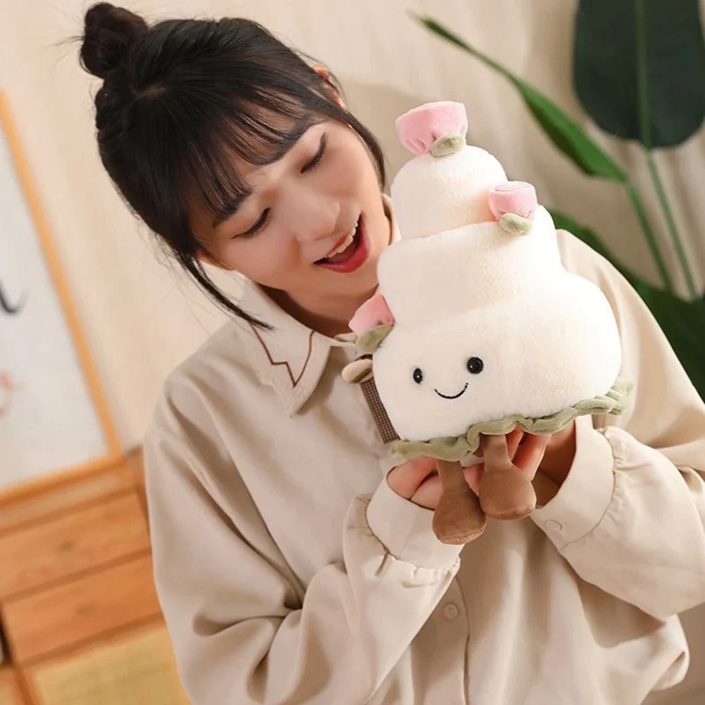 재미있는 웨딩 케이크 인형, 귀여운 다이아몬드 반지, 높은 외모 수준 봉제 장난감, 창의적인 서프라이즈 생일 휴일 선물, 32cm, 24cm