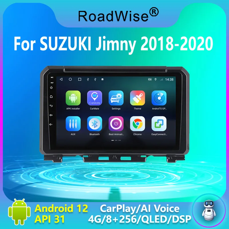 

Roadwise For Suzuki Jimny JB64 2018 2019 2020 Android Car Radio Multimedia Carplay 4G Wifi GPS 2DIN DVD DSP IPS Autoradio Stereo