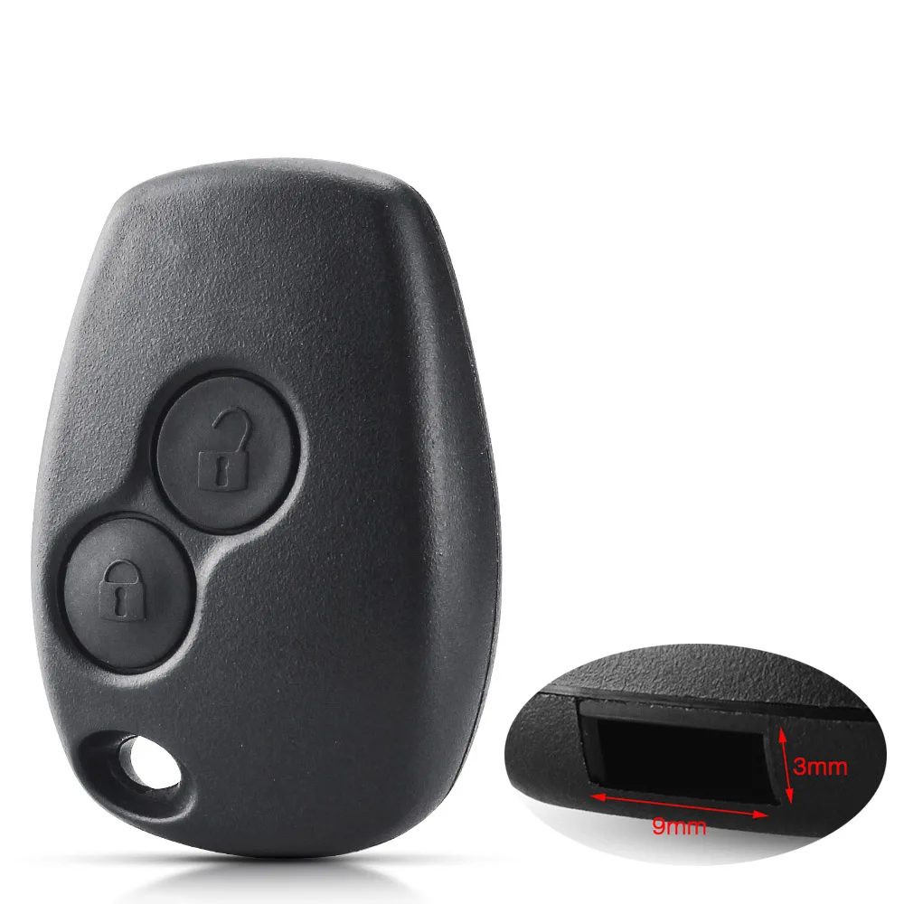 Key Case 2 Button For Renault Megane Modus Espace Laguna Duster Logan DACIA Sandero Fluence Clio Kangoo No Blade
