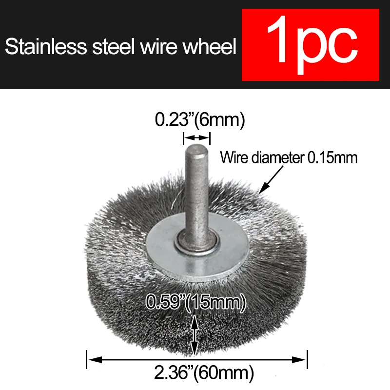 SET 2 PZ. SPAZZOLE IN ACCIAIO 3'' 75MM PUNTE PER TRAPANO DA Smerigliatura Spazzole Circolare Filo Ottonato - Foto 10