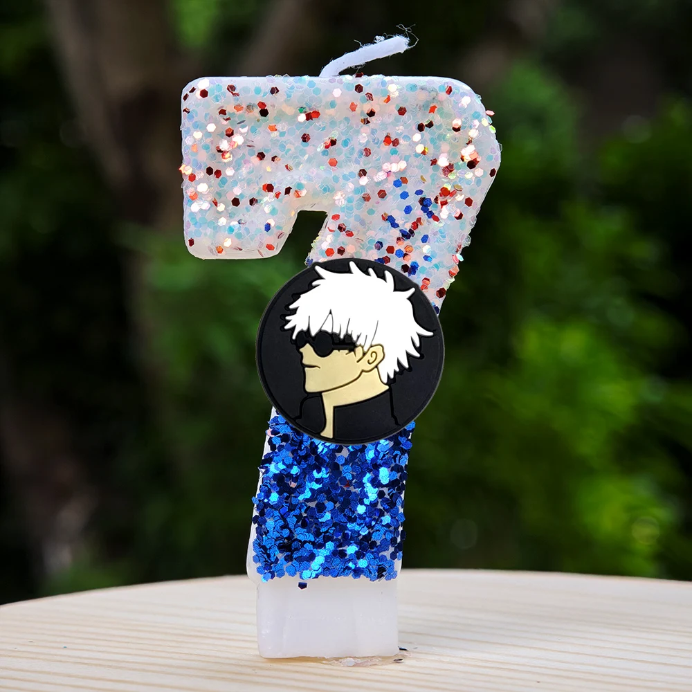 Anime Jujutsu Kaisen Themen-Kerze Nummer 0-9 Geburtstagstortenkerze Dekoration Geburtstagsparty Tortendekoration Baby-Shower Spielzeug Geschenke – Detail 29