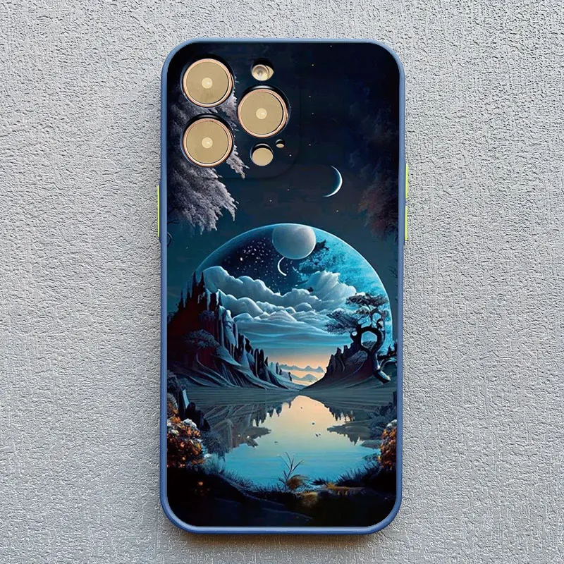 Voyage Ocean Cloudy Horizon Handyhülle für iPhone 13 12 Pro Max Mini 16 15 14 11 Pro Max 7 8 Plus XR XS X stoßfeste Handyhülle – Detail 2