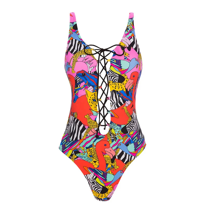 

Женский слитный купальник, купальник с перекрестными лямками, регулируемый купальный костюм в бразильском стиле с высокой талией, монокини для женщин 2XL