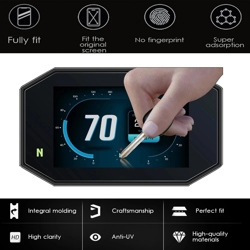 Enhanced TFT Display Rally Protection Film Dashboard Screen Protector Instrument Film