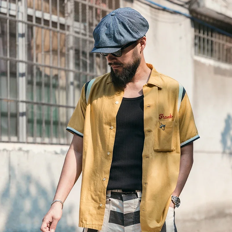 Non Stock Hickory Stripes Newsboy Cap Vintage Fashion All Season Men Berets