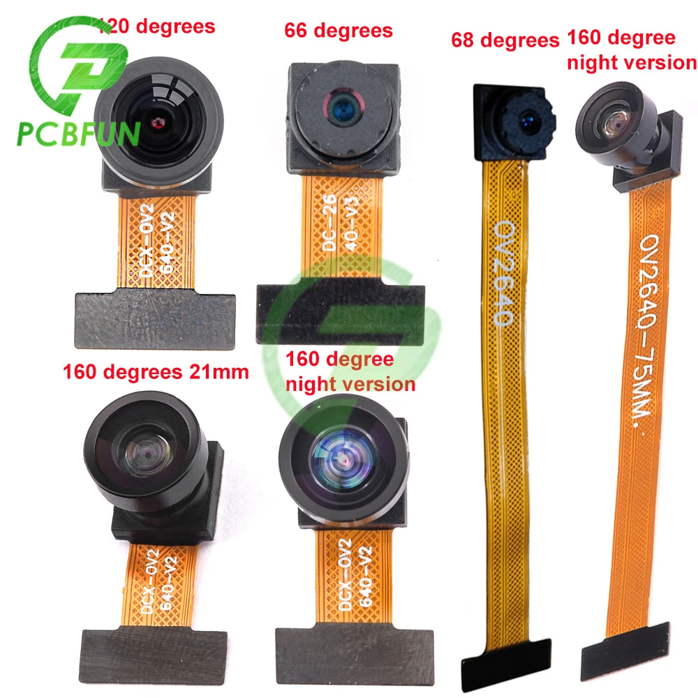 OV2640 Camera Module Fisheye Wide angle Lens 68/160 Degree 24PIN 0.5mm