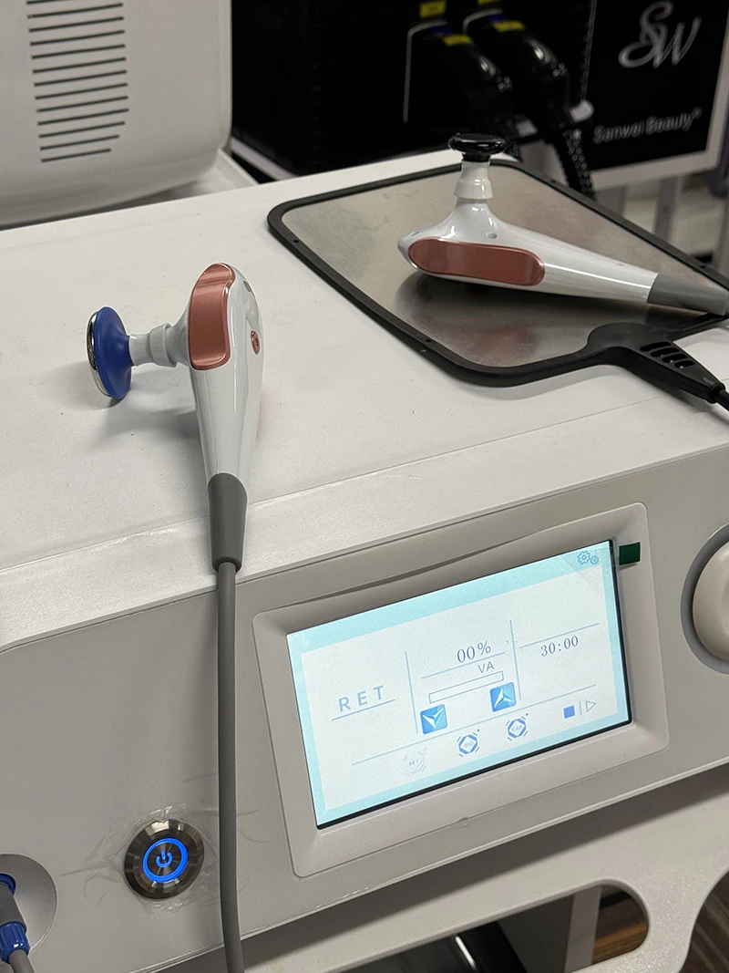 2025 Spain Indiba Newest Technology 448khz Cavitation Body Care System RET CET RF Slim Machine for Weight Physiotherapy Machine 3