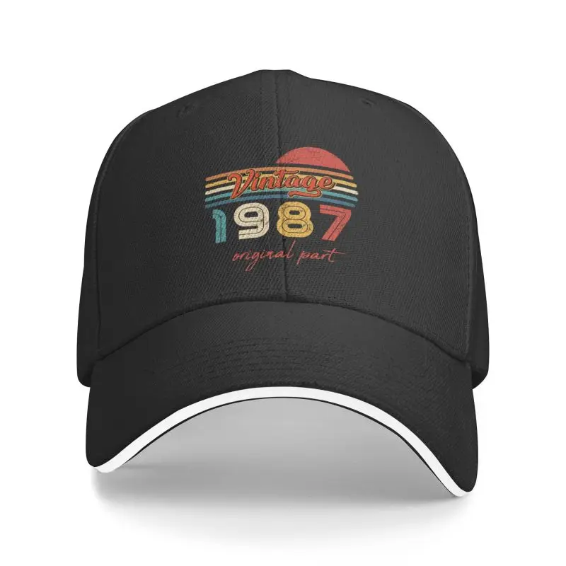 

Classic Vintage 1987 Original Part Baseball Cap for Women Men Adjustable Dad Hat Outdoor