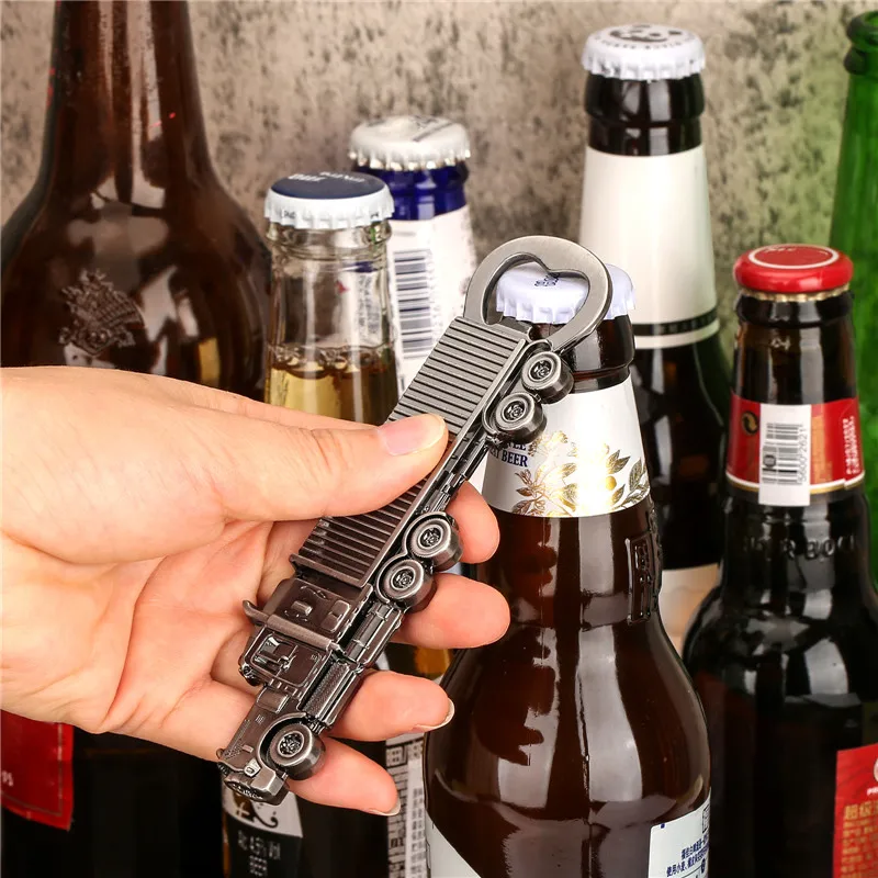 Einzigartiger Flaschen- und Bieröffner in LKW-Form, für Zuhause, Küche, Bar, Zubehör, Metall-Korkenzieher für Restaurant, Club, Party, Hochzeit, Geschenkset – Detail 5