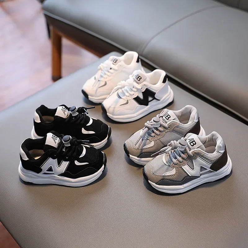 Kids Sports Shoes Autumn New Fashion Mesh Breathable Boys Sneakers Spring Autumn Children Girls Outdoor Soft Soled Running Shoes
