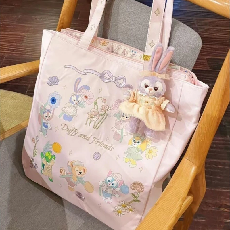 Disney Embroidery Dumpling Bag for Women Sweet Cute Silk Large Capacity Handbags Cartoon Portable Shopping Tote Bag Casual Bags