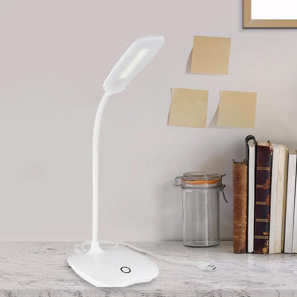 

Desk Lamp Touch Table Lamps For Living Room Gooseneck Desktop Foldable White Dimmable Eye Protection Study Lamp Night Light