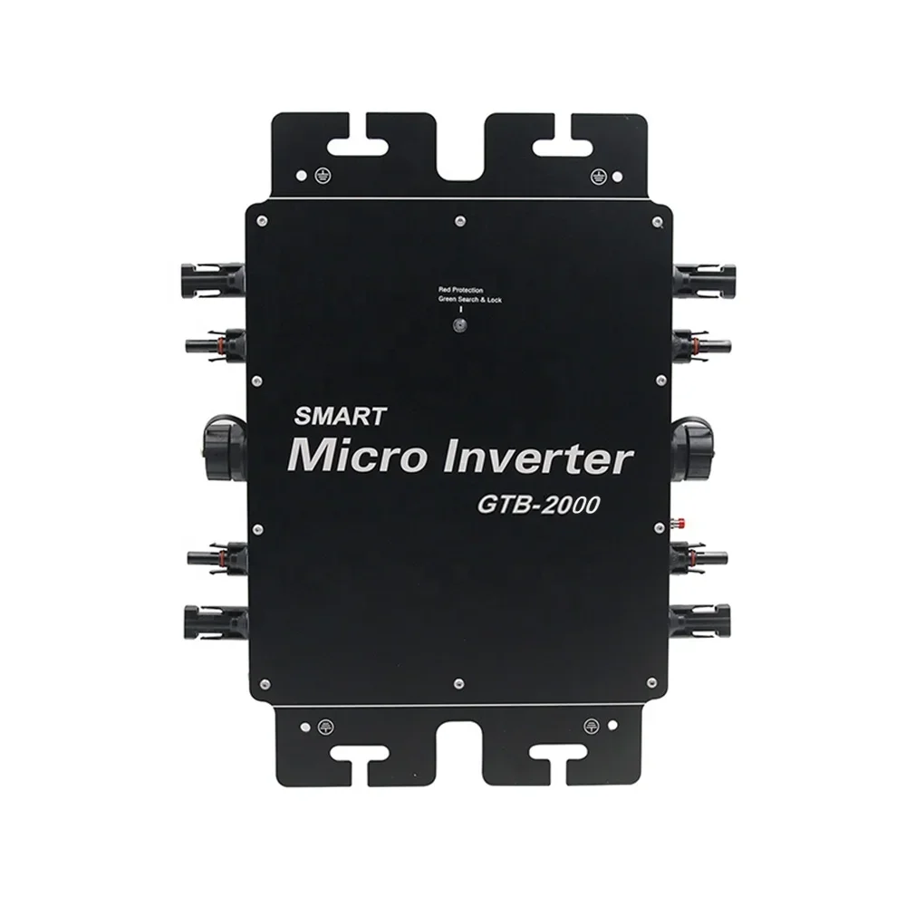 

GTB-2000 Grid Inverter 2000W 110V 220V DC to AC Smart Micro MPPT Solar Converter 22-50V Wireless Communication w/ APP Monitoring