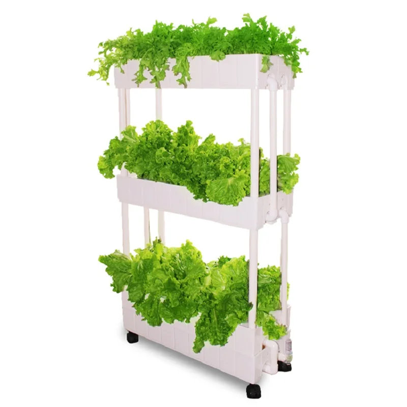 Searea Nft Indoor Sistemi Di Coltivazione Idroponica 3 Strati Home Garden Tower Hydroponics Kit 3 Strati 42 Fori
