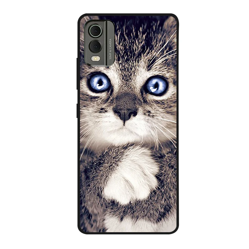 Cute Cartoon Shockproof Soft Silicone Back Cover, Painted TPU Case