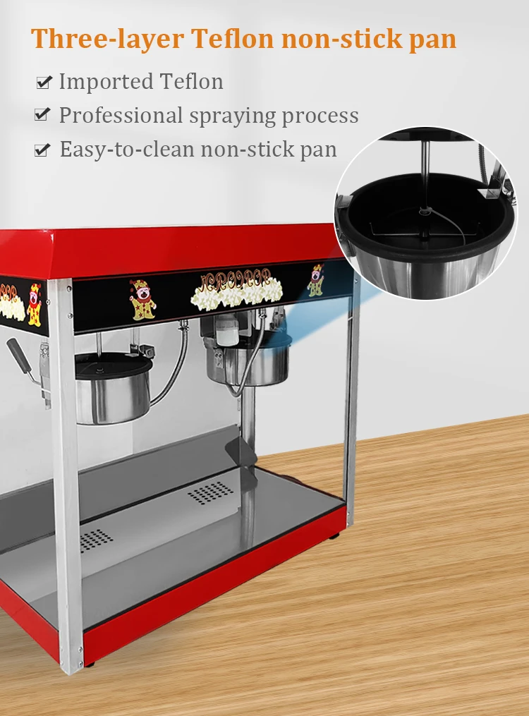 Description Picture 6 of itemPopcorn Machine Ratestainless Steel Hot Sale Professional Electric Popcorn Maker Machine Pop Corn Machinepopcorn Maker Machine