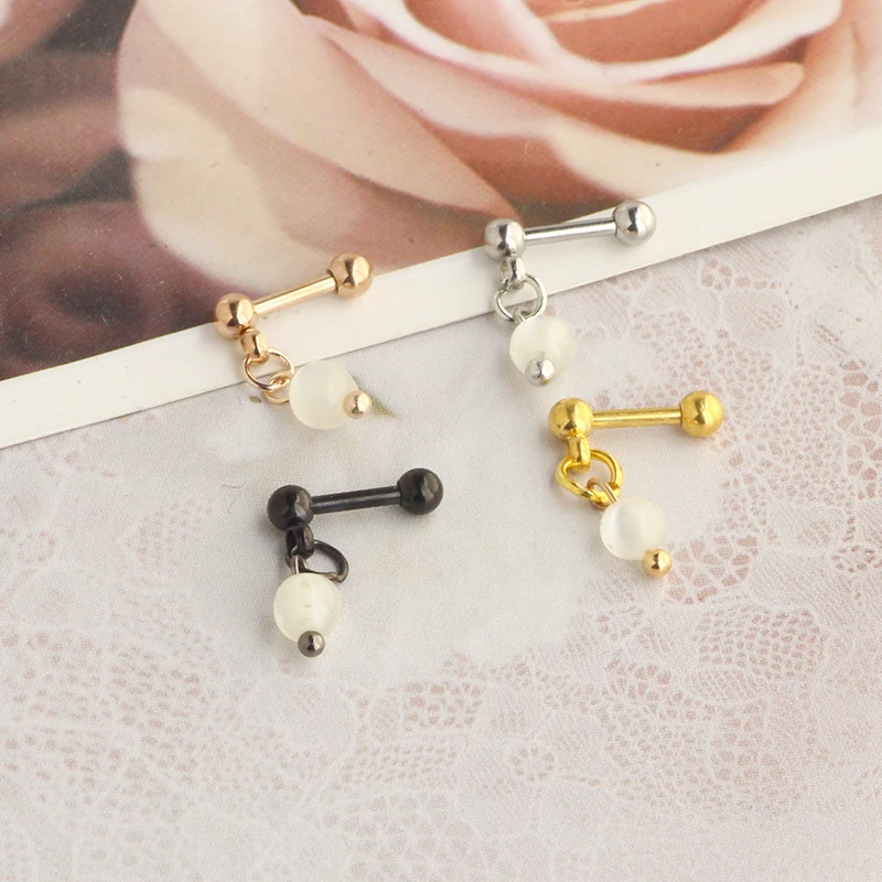 16G Earring Studs Ball Stainless Steel Post Back Ball Screw Men Women Boy Girl Nose Helix Cartilage Ear Lobe Small Cute Piercing