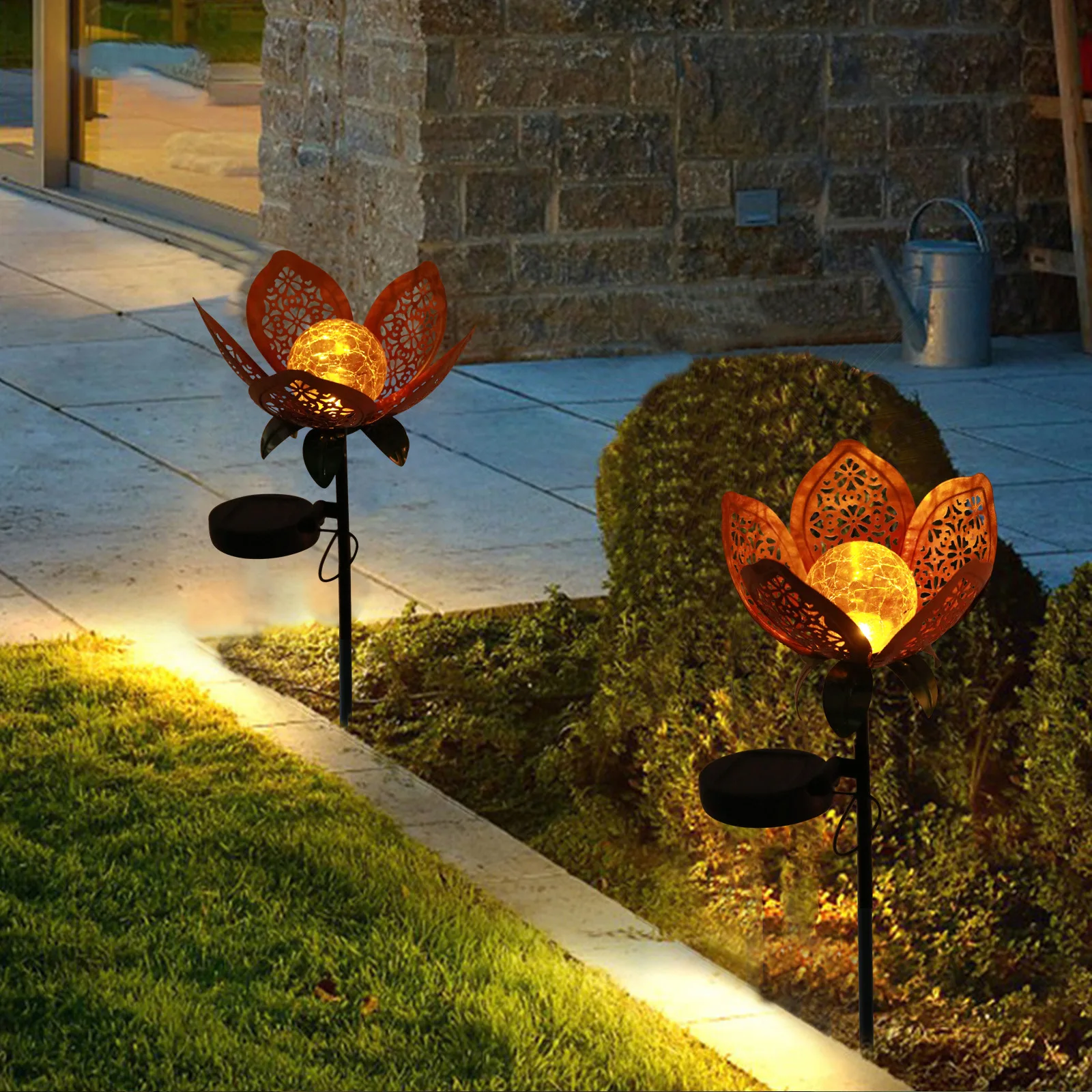 Garden Solar Light Landscape Led Yard Fairy and Moon Nightlamp  Statues Path Lawn Outdoor Courtyard Lamp Decoration Waterproof solar pathway lights