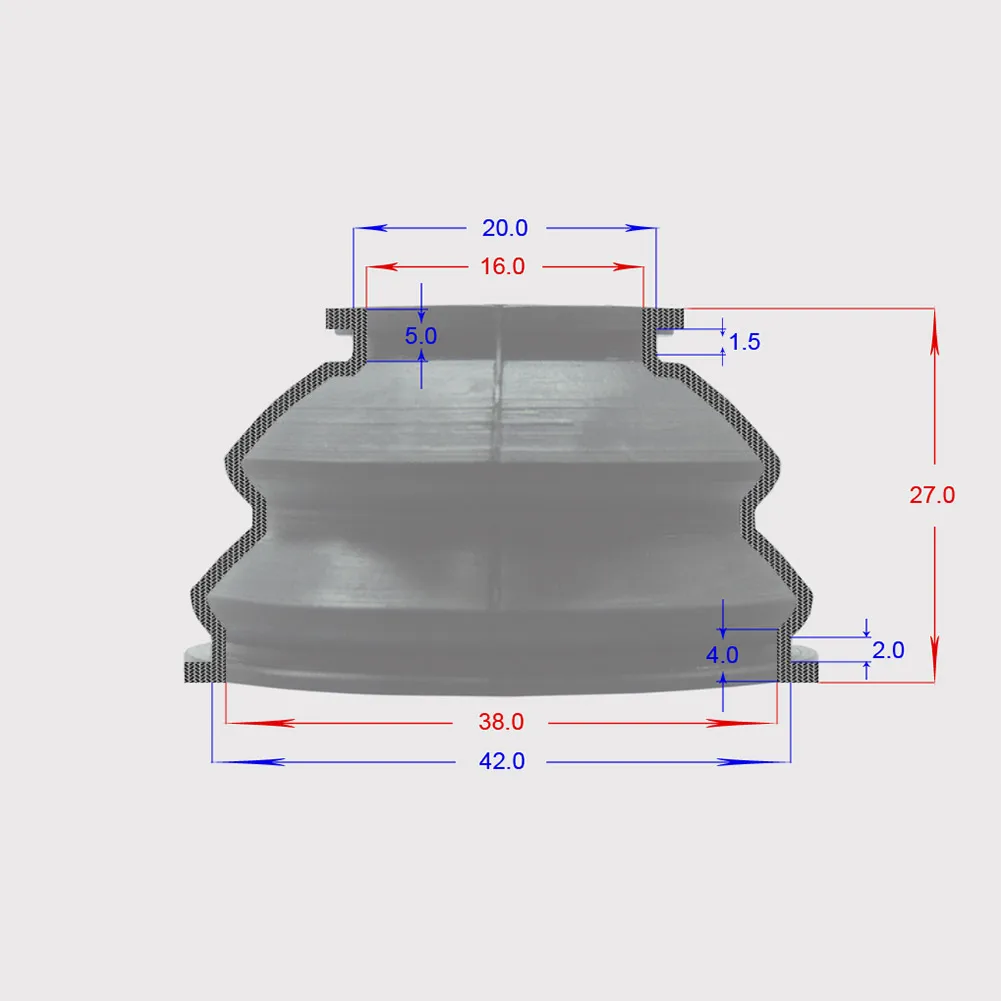Ball Joint Boot Car Suspension Steering Ball Joint Rubber Dust Boot Cover Track Tie Turn Rods Ends Set 6pcs