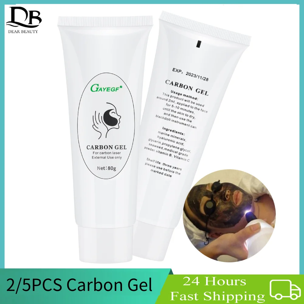 

2/5PCS Carbon Cream Gel For Laser Skin Rejuvenation Removal Blackhead Face Deep Cleaning Moisturizing Whitening Dropshipping