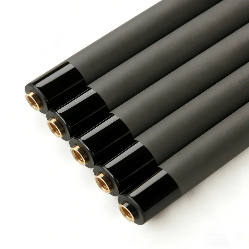 Custom Carbon Fiber Billiard Cue Shaft Black Technology Low Deflection High Precision Professional Pool Cues Sticks