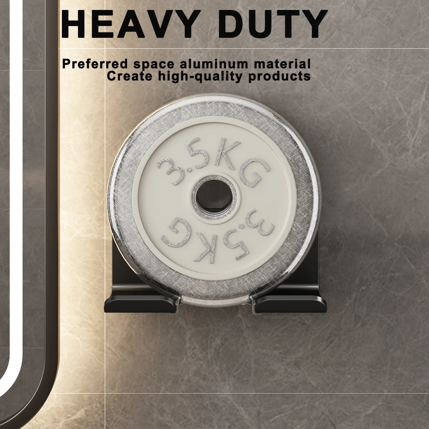 Hair Dryer Holder Space Aluminum Bathroom Organizing Rack Dyson Haartrockner Hanger Wall-mounted Universal Hairdryer Holder Hook hair dryer holder