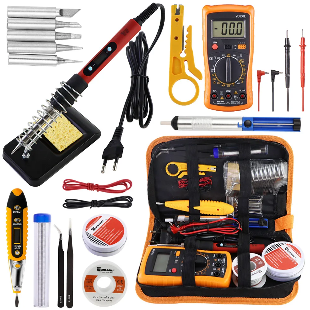 Adjustable-Temperature-Soldering-Iron-80W-Digital-Display-Multimeter ...
